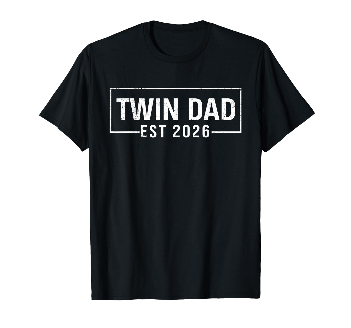 Twin Dad Father Mother of Twins EST 2026 Father's Day T-Shirt