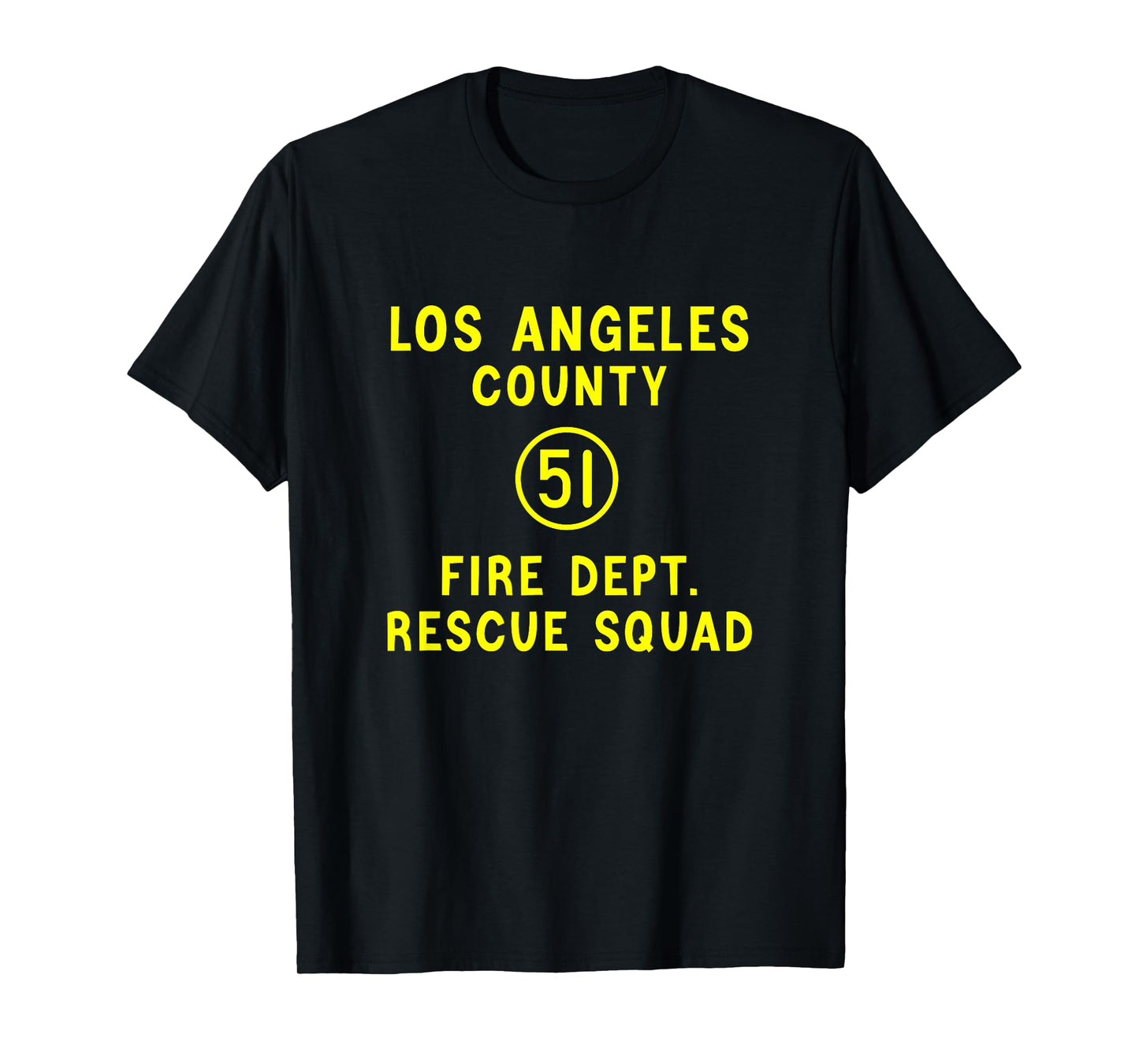 Truck Side 51 Emergency Squad Logo Essential Emergency 51 T-Shirt