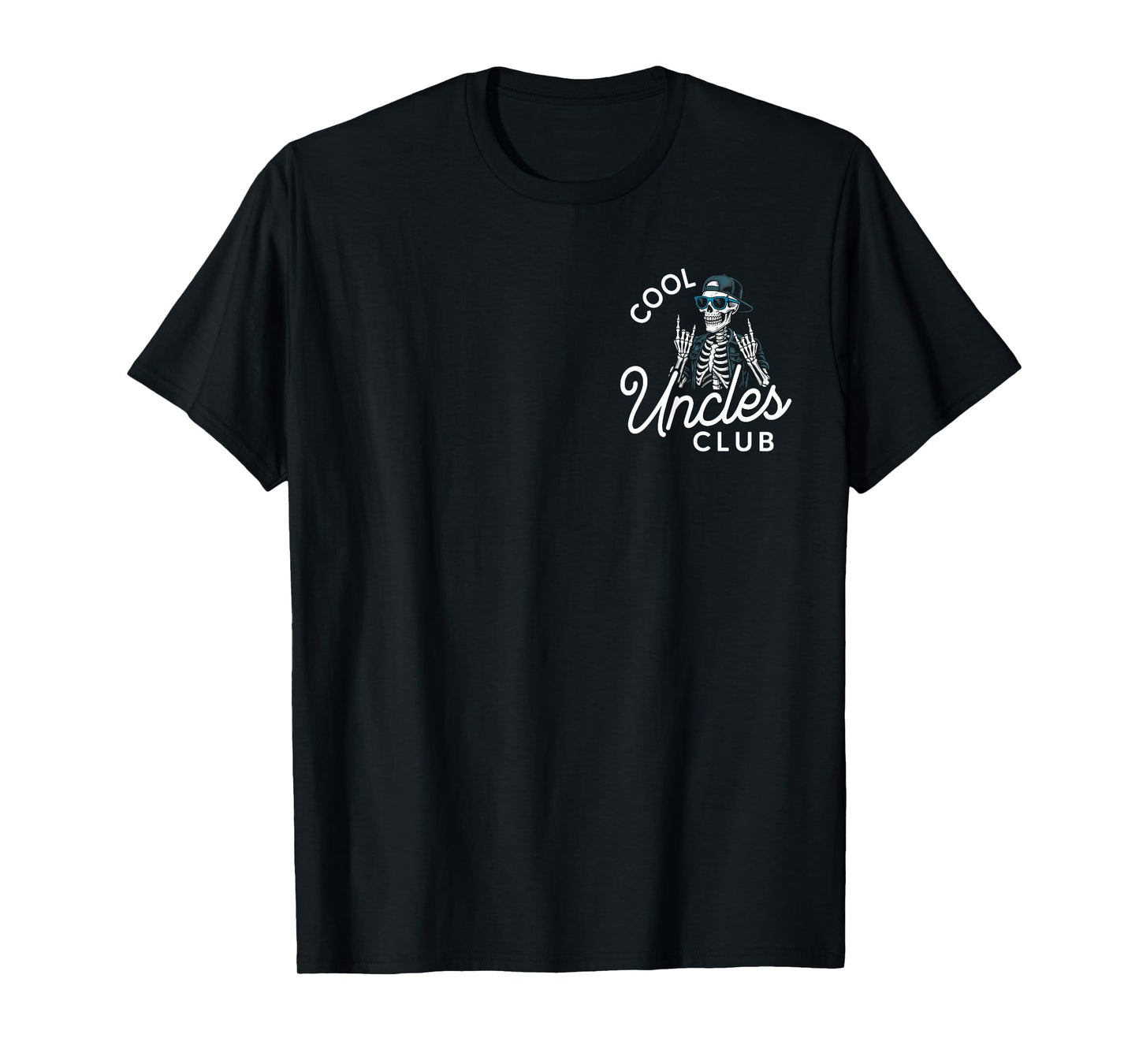 Cool Uncles Club Shirt Funny Skeleton Men Uncle T-Shirt