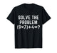 Solve The Problem 67 Meme Six Seven Math Teacher Equation T-Shirt