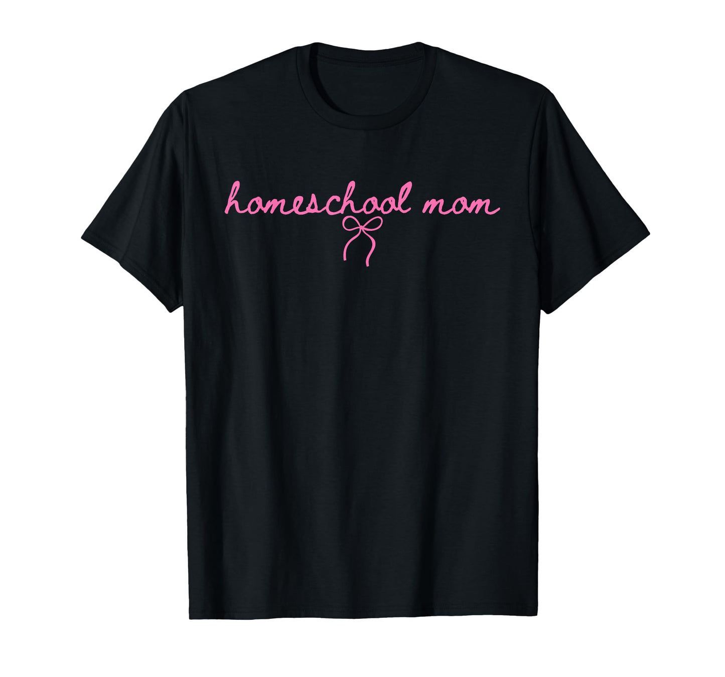 Homeschool Mom Cute Bow Homeschool Mama T-Shirt