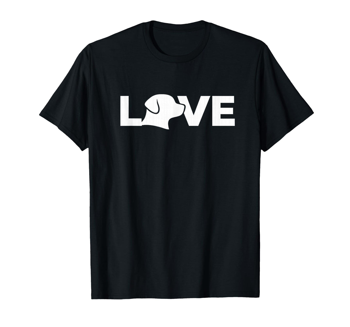 Love Dog Silhouette Shirt – Cute Pet Lover Valentine Tee T-Shirt