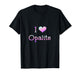 I Love Opalite Heart Personalized Sister Brother Toddler Tee T-Shirt