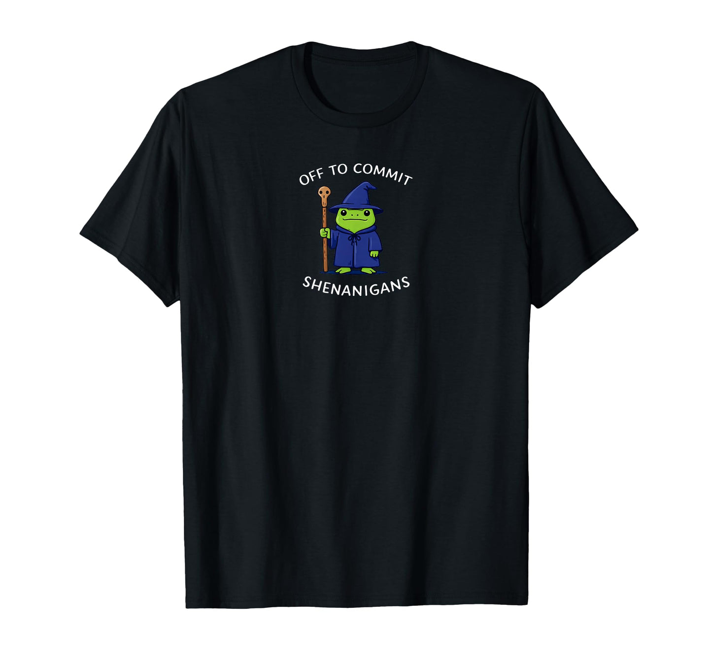 Off to Commit Shenanigans Wizard Frog Meme T-Shirt