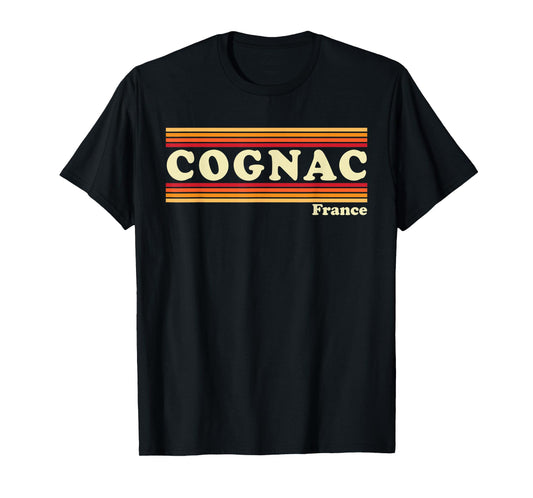 Vintage 80s Cognac France Retro Graphic T-Shirt