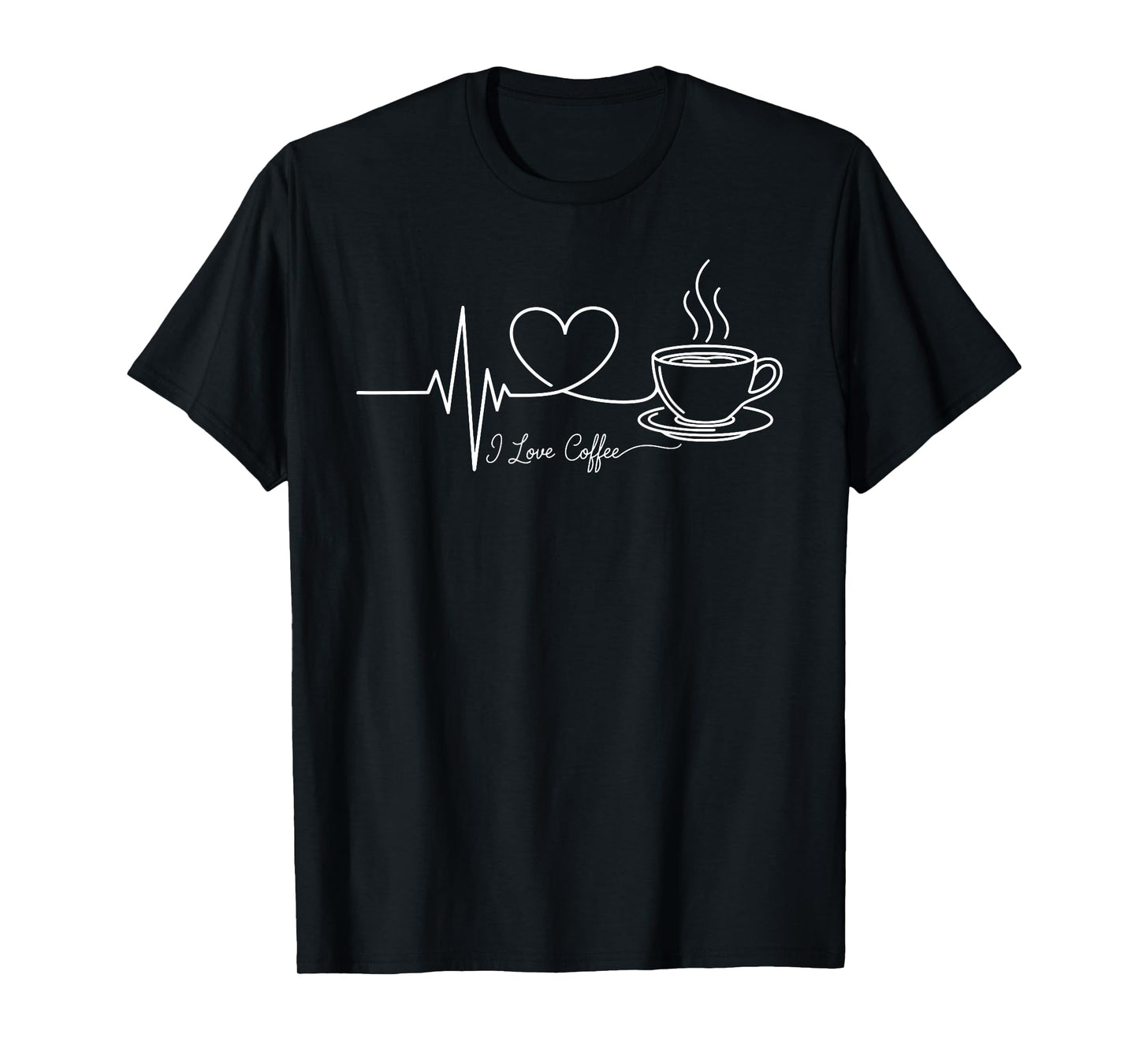 Heartbeat Funny Coffee Lovers T-Shirt