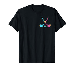Ice Hockey Ice Cream Drip Sport Players Sprinkle Gaming T-Shirt