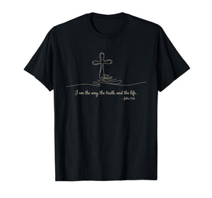 Jesus is King John 14:6 Christian God Religious Bible Verse T-Shirt