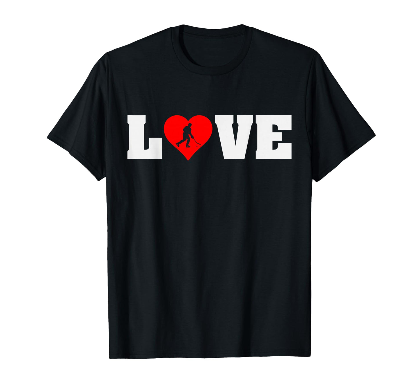 Ice Hockey Lover Player Red Heart Youth Boys & Girls T-Shirt