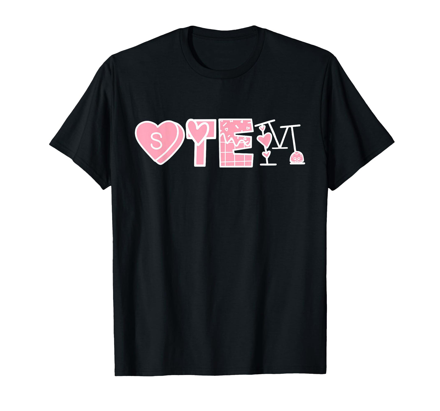 STEM Teacher Valentines Science Technology Engineering Math T-Shirt