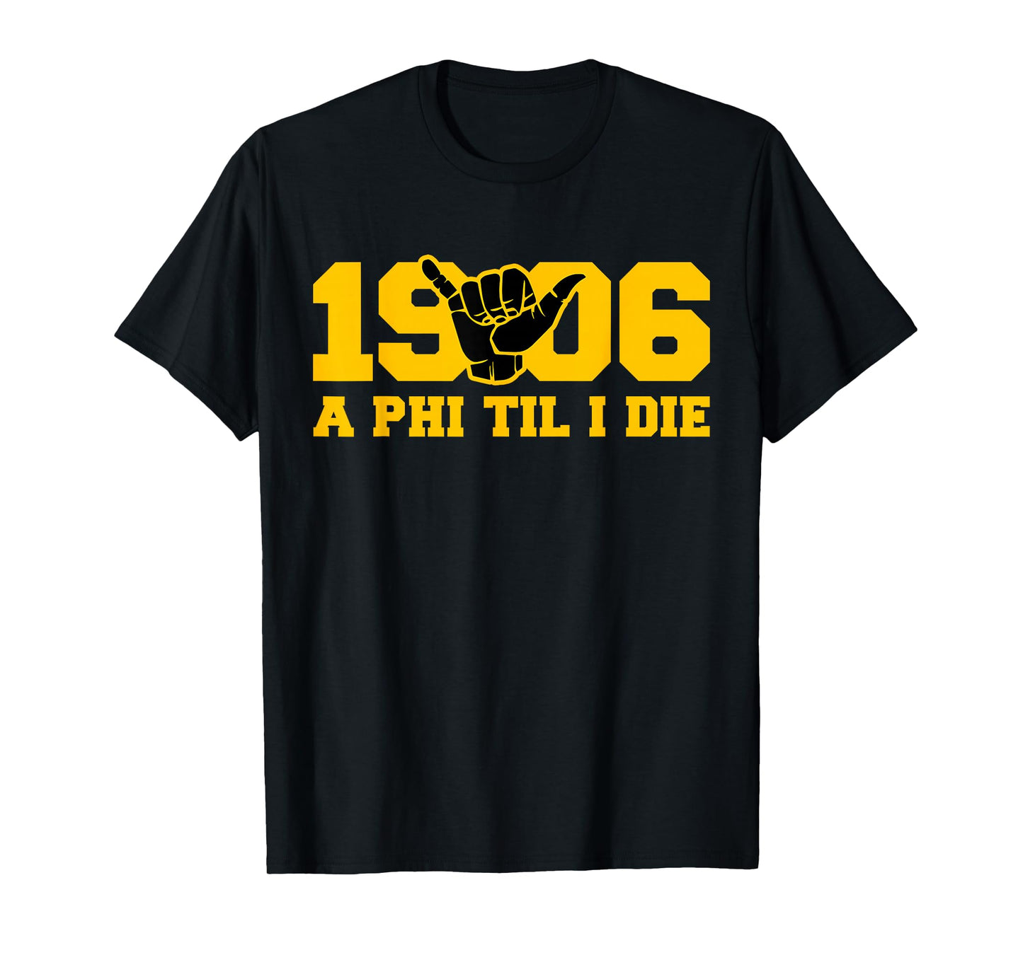 Mens Alpha African 1906 Fraternity Hand Sign Matching T-Shirt
