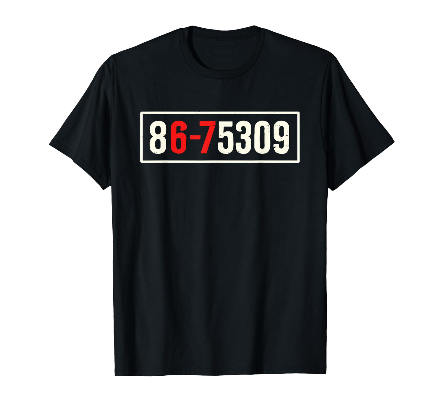 867-5309 Six Seven 6-7 Meme Vintage 80's Music T-Shirt