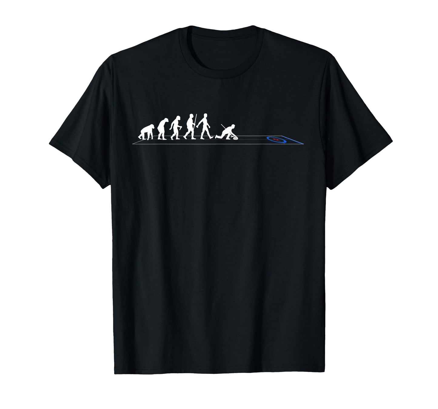 Cool Curling Art for Men Women Stone Ice Curling Sport Lover T-Shirt