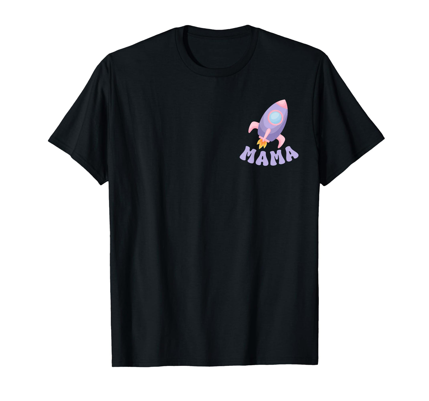 Two The Moon Mama of The Birthday Girl Astronaut Family T-Shirt