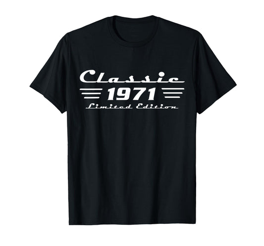 Classic 55 Birthday Decorations Men 55yr 1971 55th Birthday T-Shirt