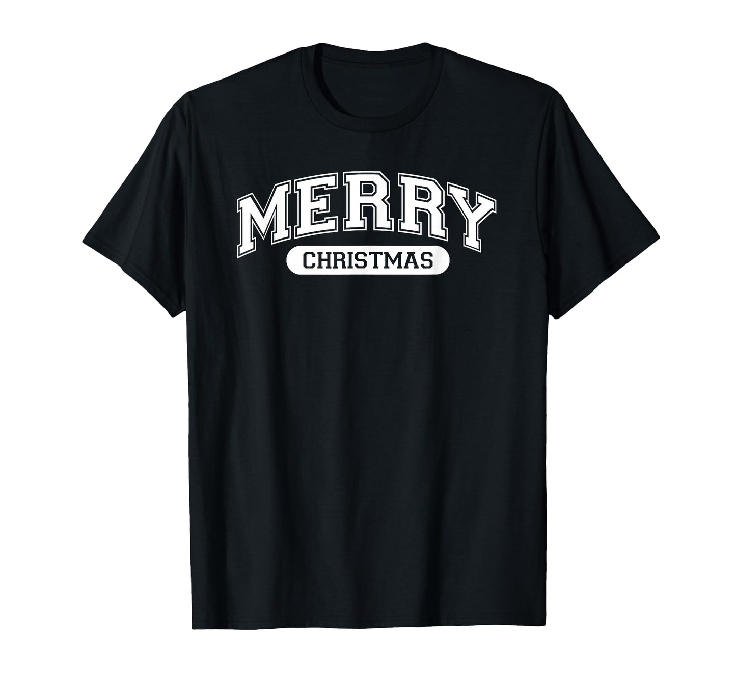 Retro Varsity Style Merry Christmas T-Shirt