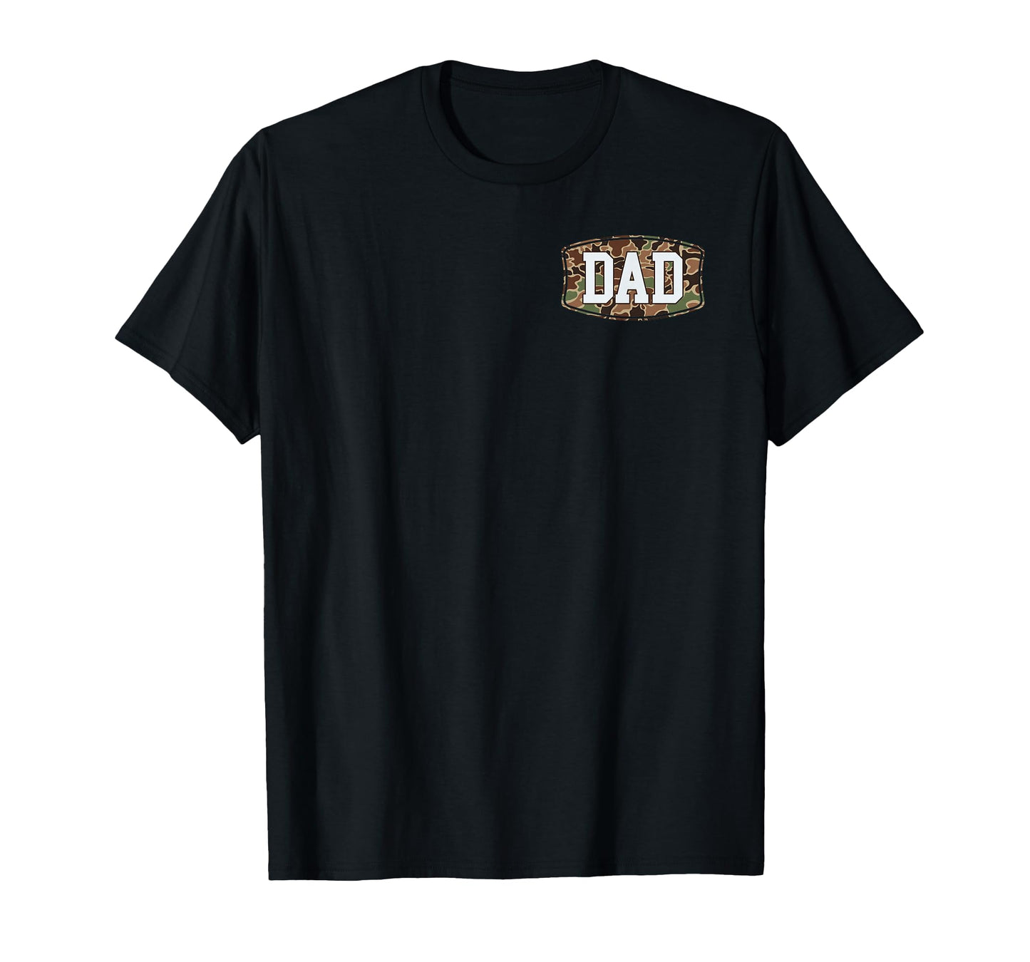 (2 Sided) Camo Dad Father's Day Camouflage Dad Vintage T-Shirt