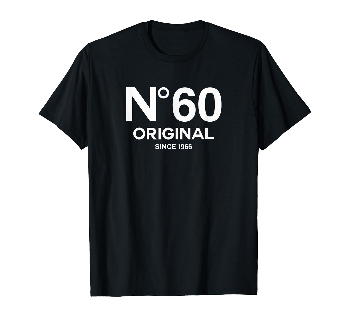 No 60 Original 60th Birthday Born in 1966 Sixtieth Retro T-Shirt