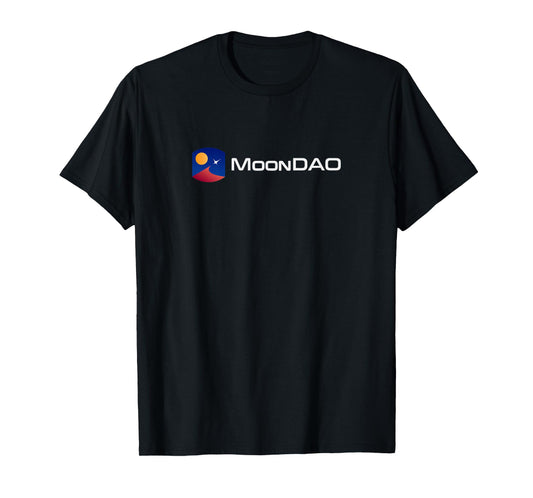 MoonDAO Logo White Text T-Shirt