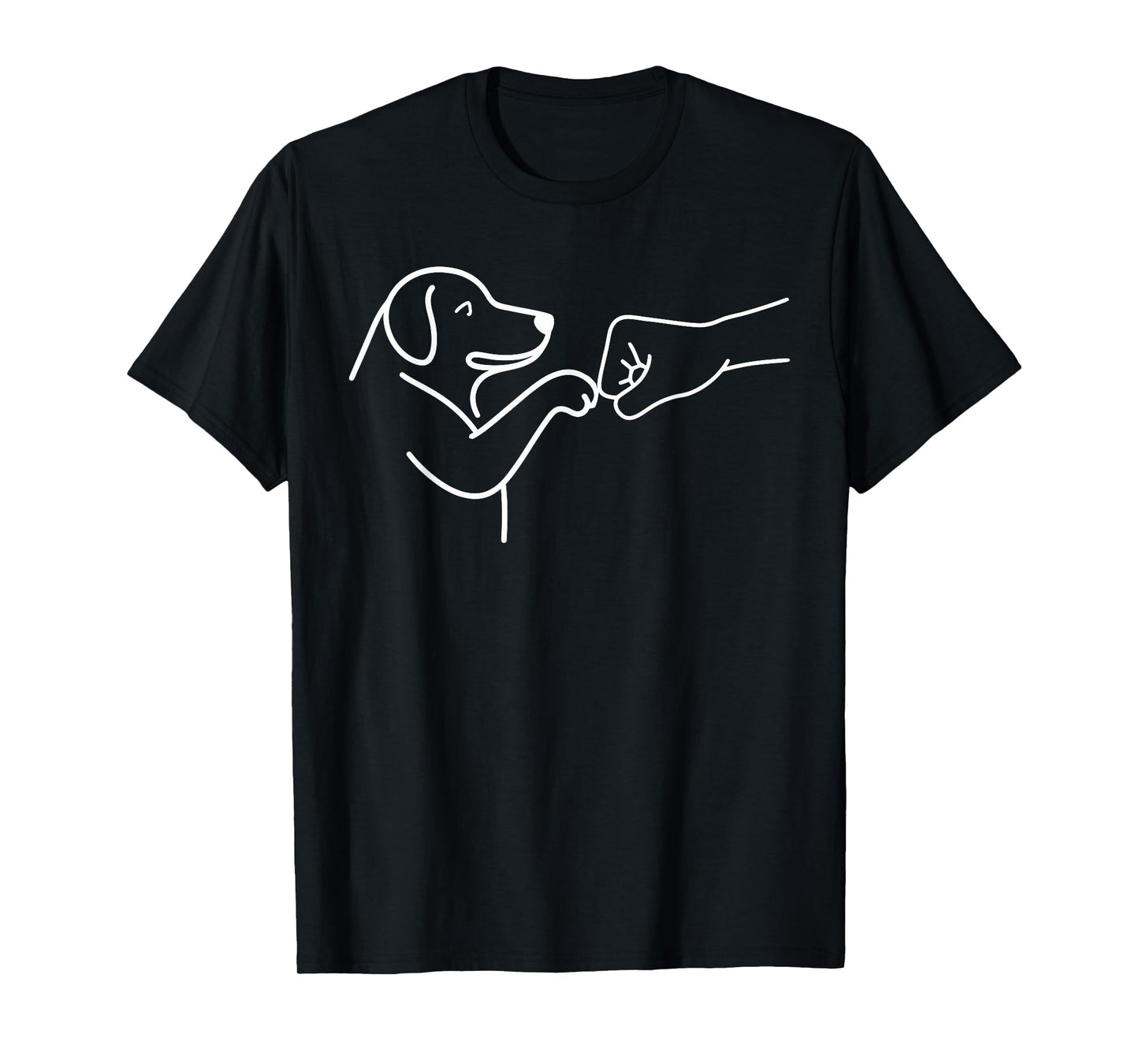 Dog and People Punch Hand Friendship Fist Bump Dog Lovers T-Shirt