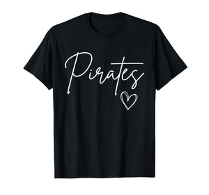 Pirates School Mascot KLuv Tee T-Shirt