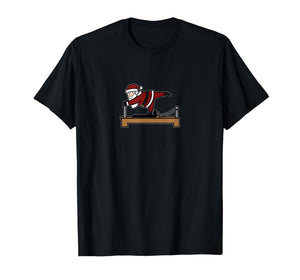 Cute Funny Mery Christmas Pilates Santa Claus Perfomer Yoga T-Shirt