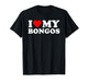 I Love My Bongos - Red Heart T-Shirt