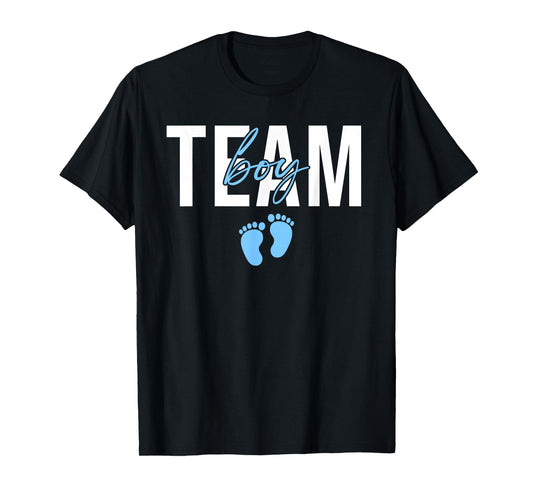 Team Boy 2026 Gender Reveal Baby Announcement Matching T-Shirt