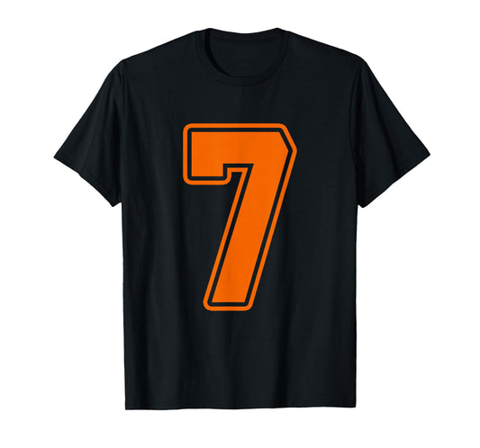 Number 7 Six Seven 6 7 Meme Funny Halloween Design Couples T-Shirt