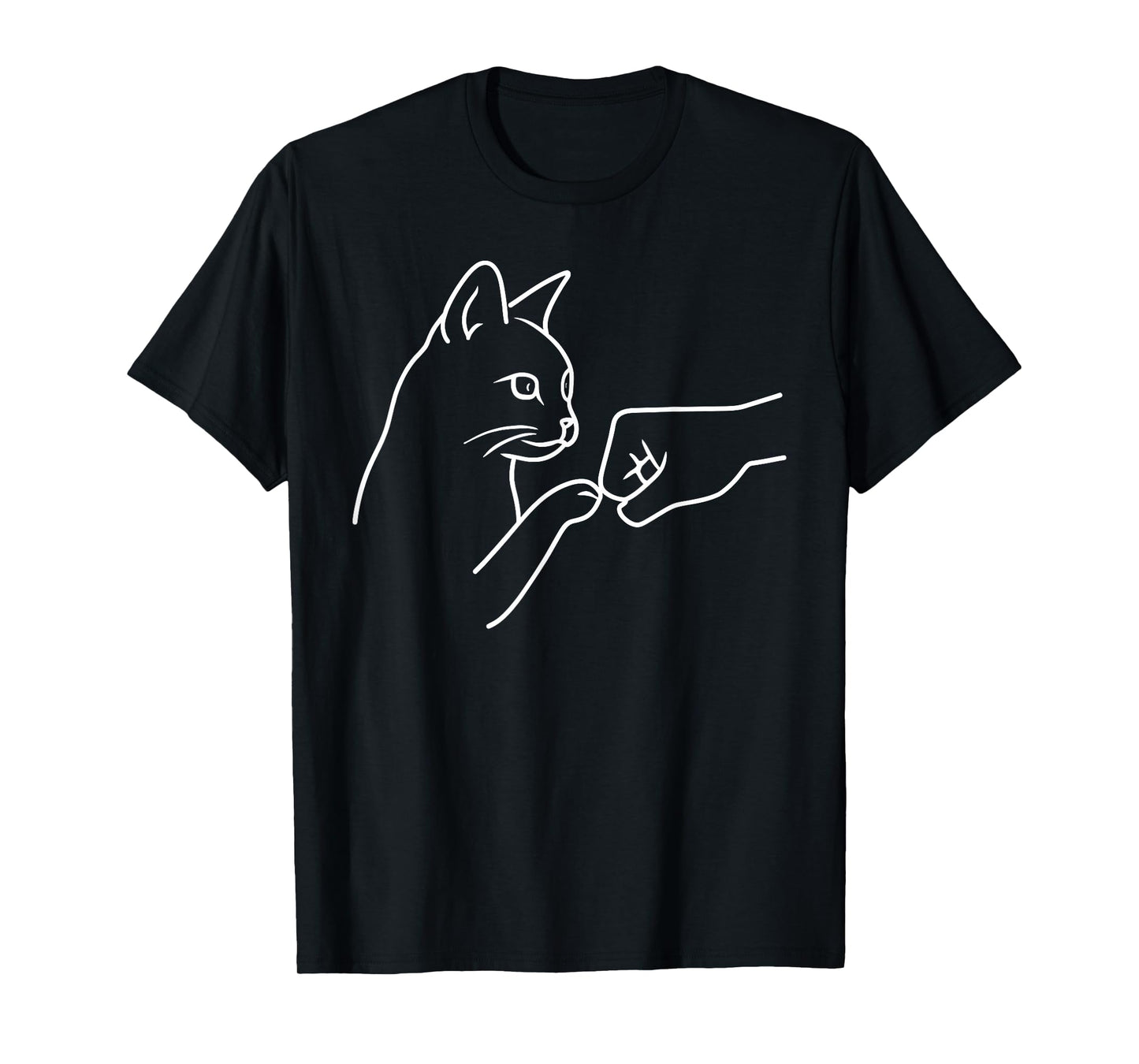 Cat Punch Hand Friendship Fist Bump Cat Lovers T-Shirt