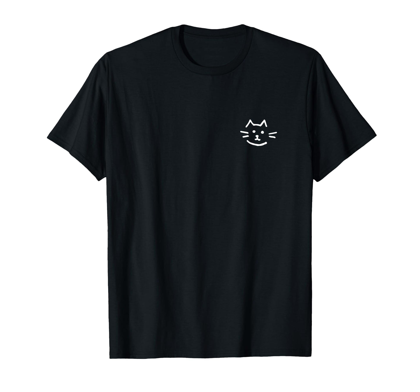 Cute Cat Face - Minimalist Subtle Graphic Kitten Lover T-Shirt