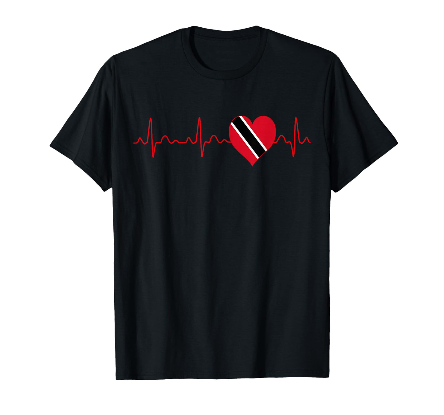 Trinidad and Tobago Flag Heartbeat EKG Patriotic National T-Shirt