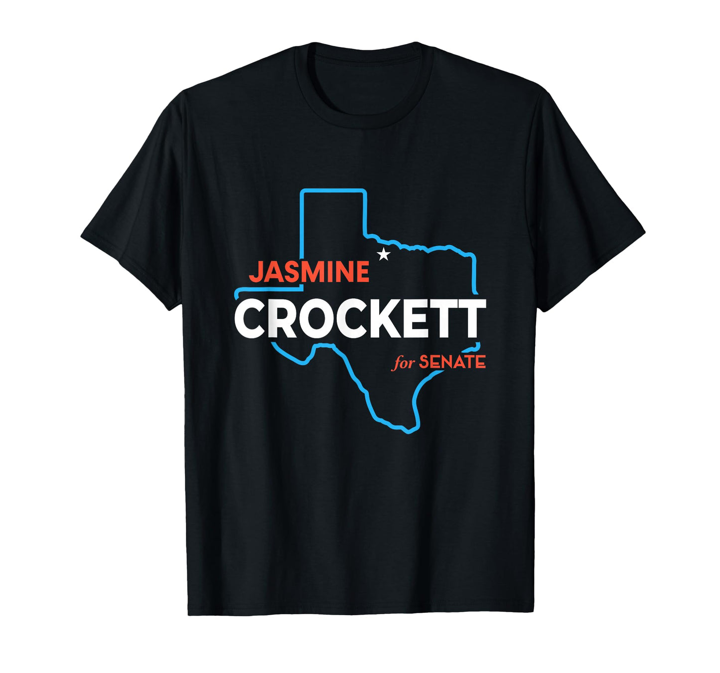 Jasmine Crockett 2026 for US Senate Texas TX Democrat T-Shirt