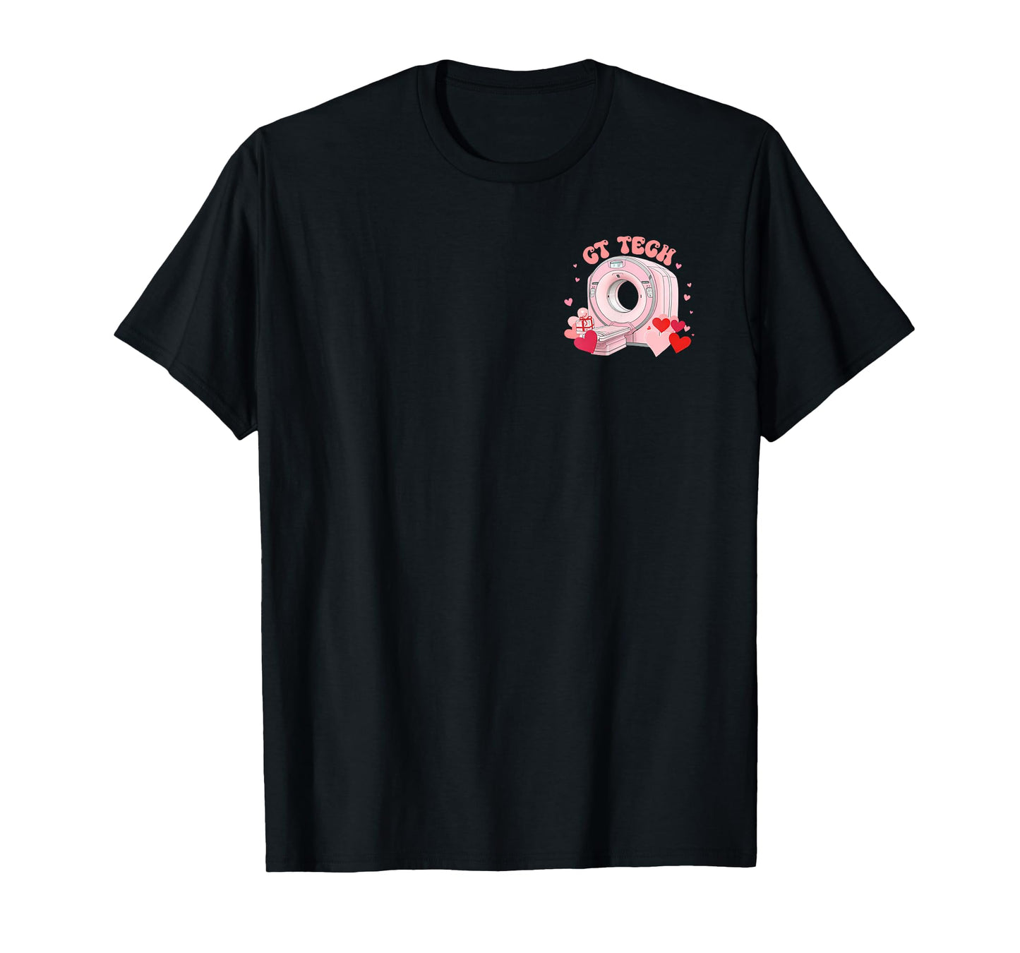 (2 Sided) Cupid's Favorite CT Tech Radiology Valentine Nurse T-Shirt