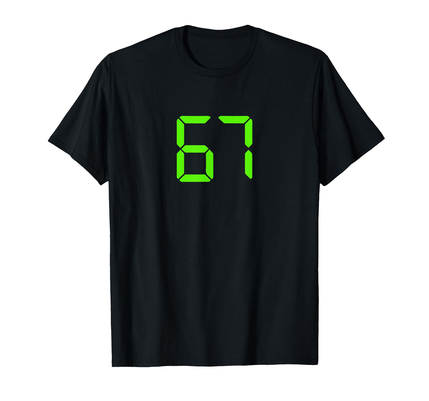 Funny 6 7 Digital Clock Six Seven Meme Men Women Kids T-Shirt