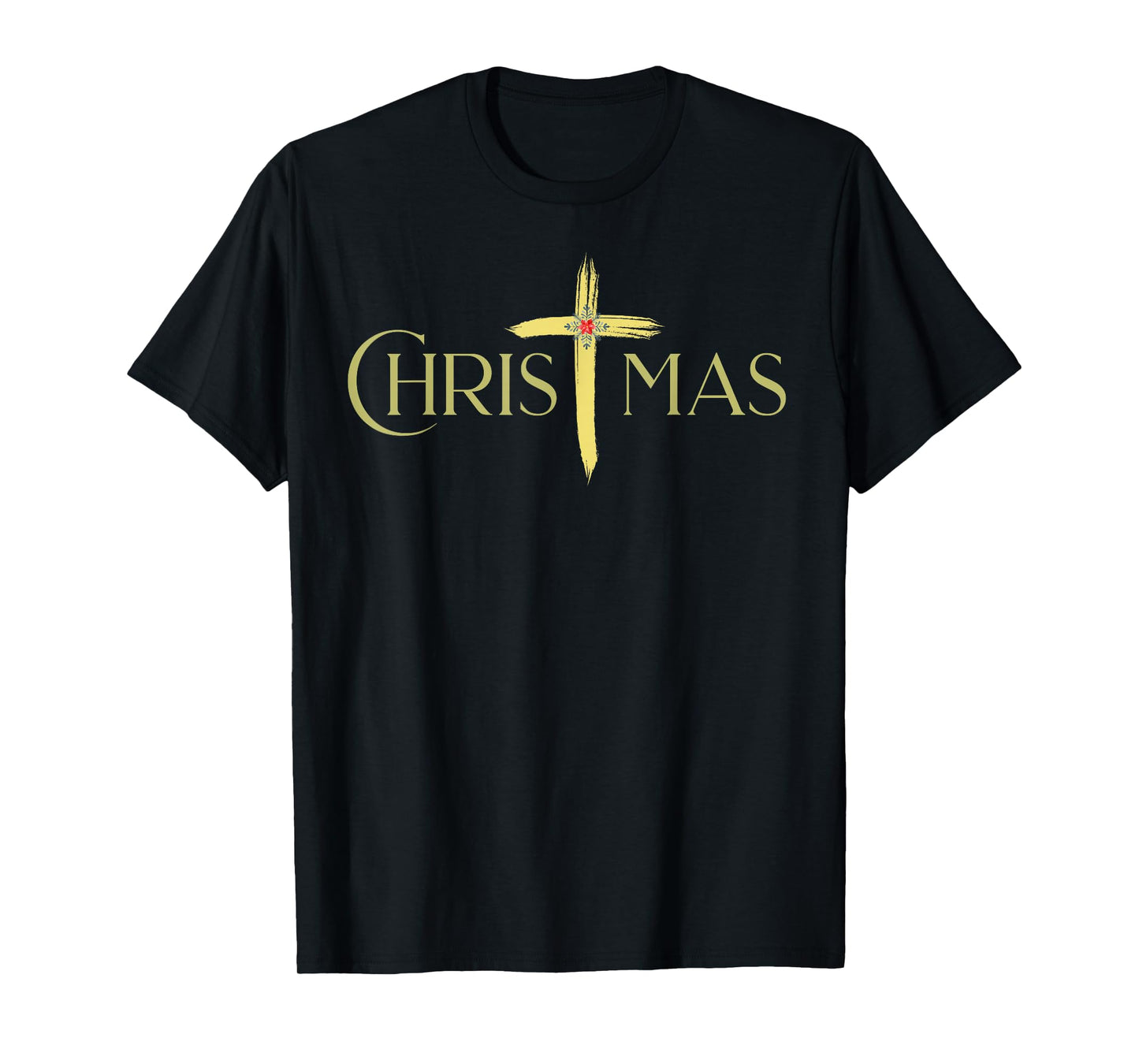 Christian Christmas Cross Christ-Centered Xma T-Shirt