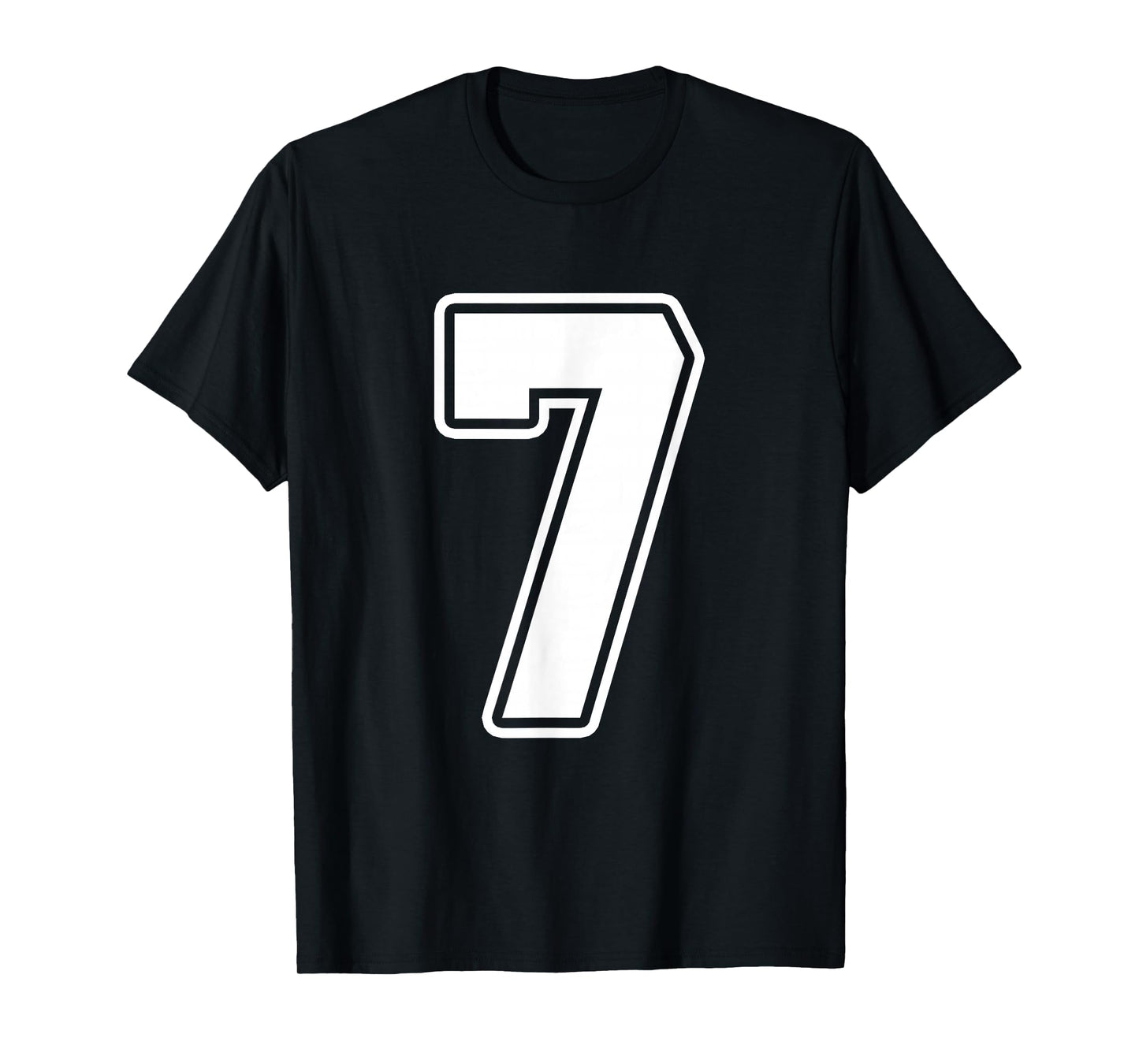 Number 7 Six Seven 6 7 Meme Funny 7th Birthday Design T-Shirt