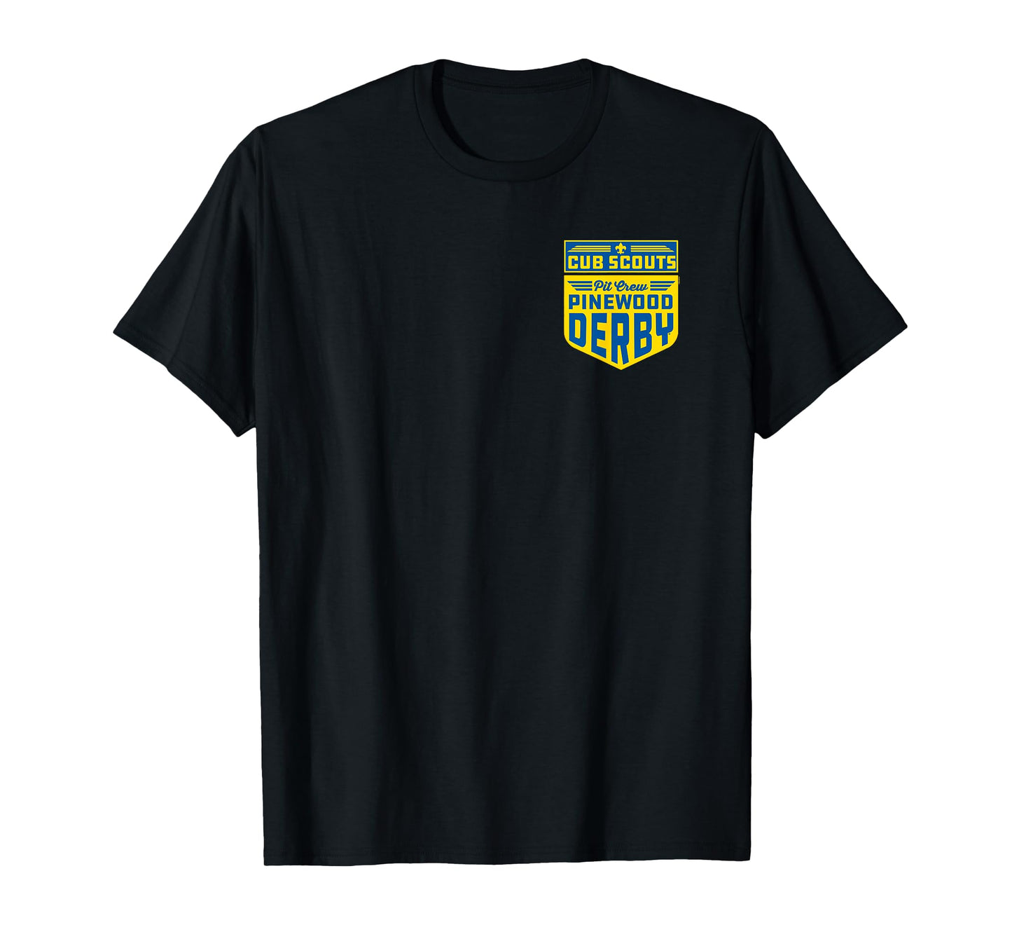 Pinewood Derby Pit Crew Cub Scouts Badge Logo T-Shirt