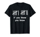 6 7 Funny If You Know You Know Tally Marks Six Seven Meme T-Shirt