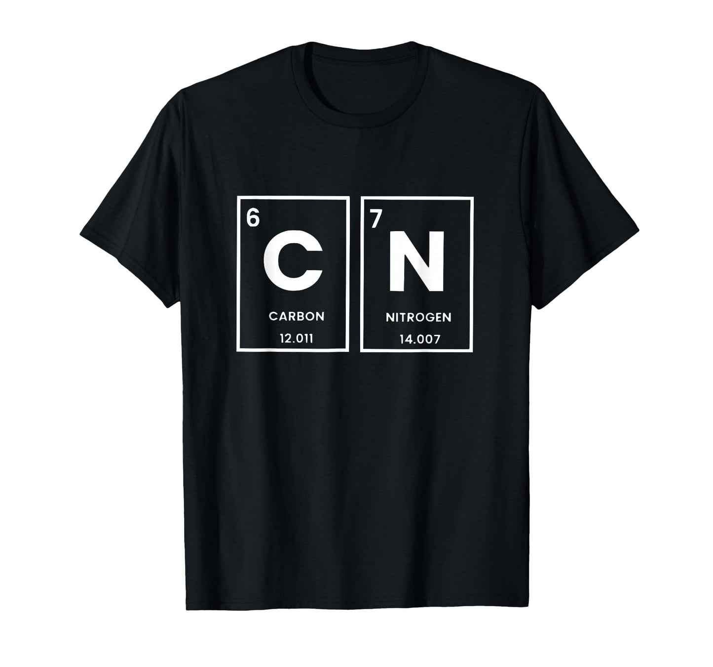 Funny 6 7 Meme Periodic Table Carbon Nitrogen Humor T-Shirt