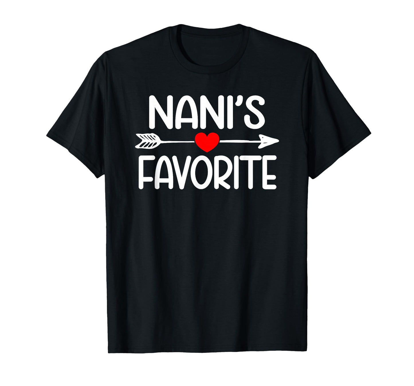 Nani's Favorite Grandchild Youth Grandson Granddaughter T-Shirt
