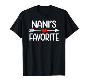 Nani's Favorite Grandchild Youth Grandson Granddaughter T-Shirt