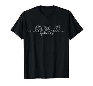 Volleyball Game Day Coquette Volley Lover Player & Coach T-Shirt