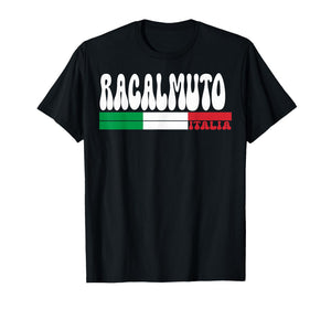 RACALMUTO City Italia Vintage Italy Flag for Travel Lovers T-Shirt