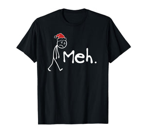 Meh. Funny Christmas Introvert T-Shirt