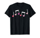 Music Notes Heart Valentines Day Musicians Music Lover Women T-Shirt