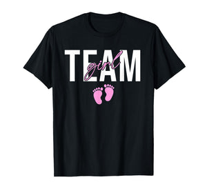 Team Girl 2026 Gender Reveal Baby Announcement Matching T-Shirt