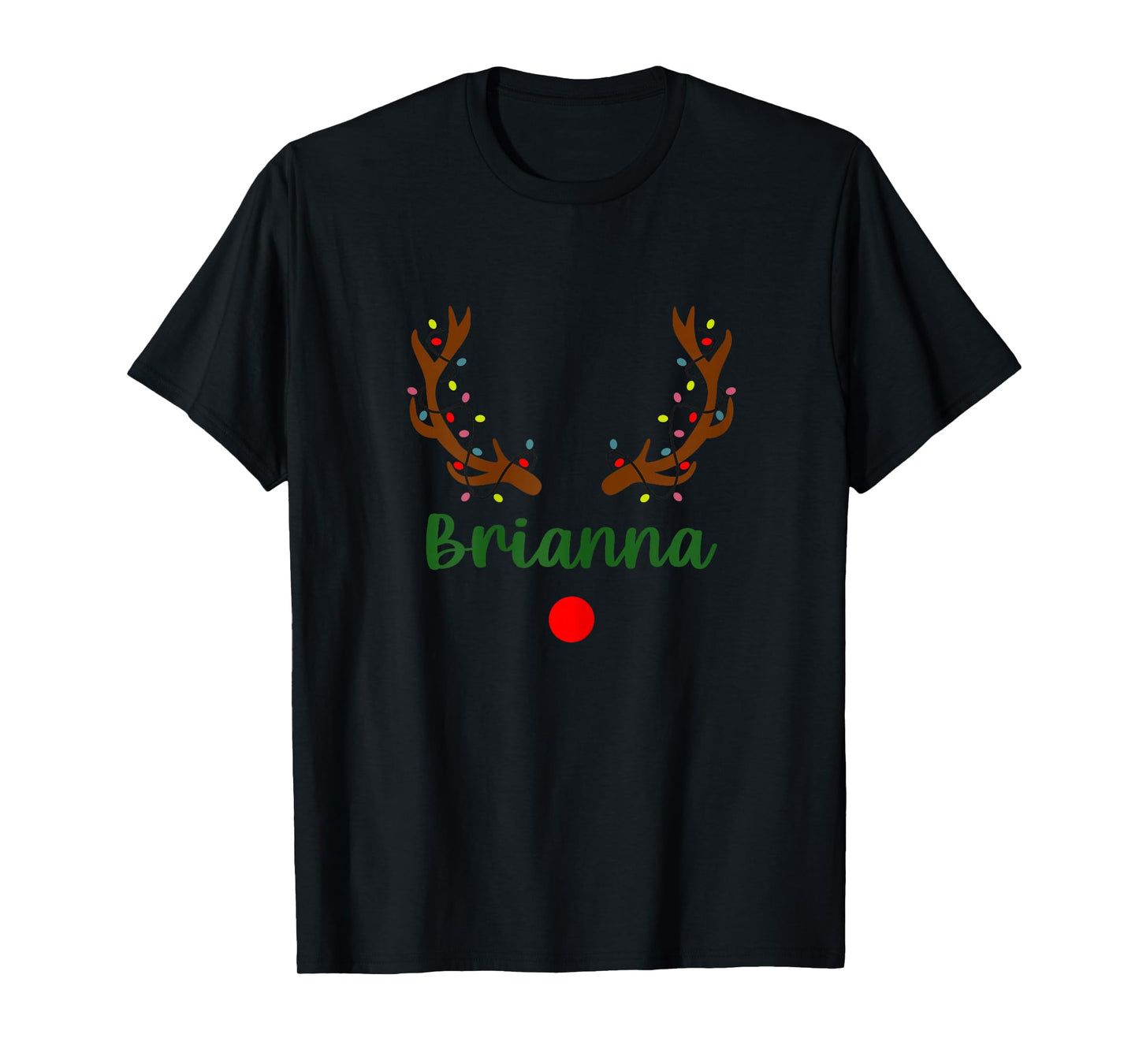 Custom Name Christmas Matching Family Pajama Brianna T-Shirt