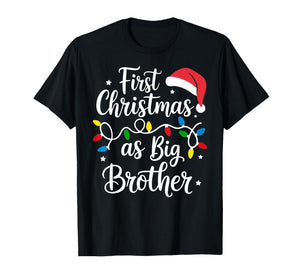 First Christmas as Big Brother Cute Holiday New Brothers T-Shirt