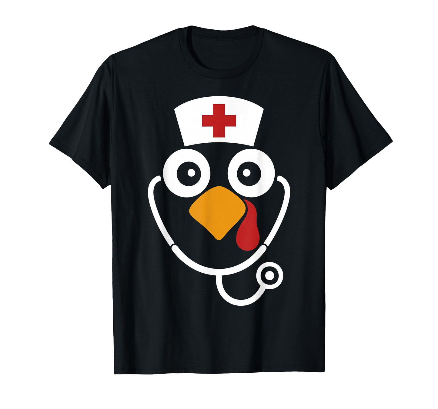 Funny Nurse Chicken Thanksgiving Gift for Men Women Kid T-Shirt